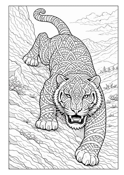Produktbild: Mandala Tiere Malbuch f&uuml;r Erwachsene mit 50 sch&ouml;nen Ausmalmotiven