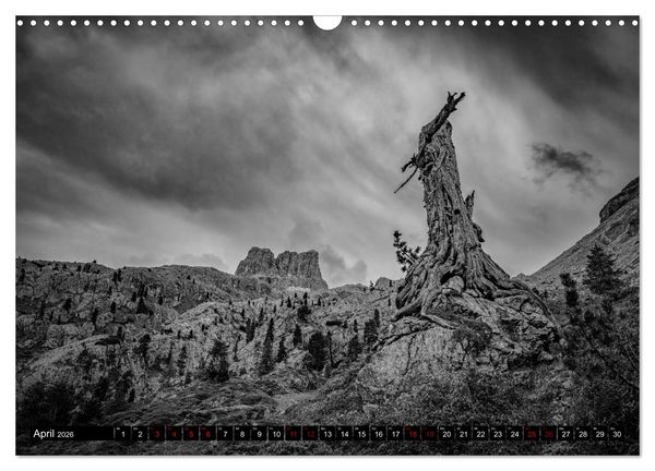 Produktbild: Dramatik in SW (Wandkalender 2026 DIN A3 quer), CALVENDO Monatskalender