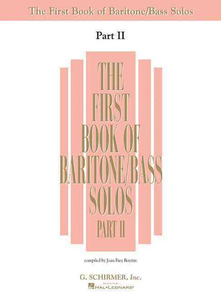Produktbild: The First Book of Baritone/Bass Solos, Part II