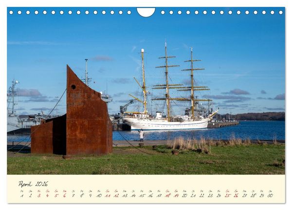 Produktbild: Kiel &ndash; Maritimes Flair im Wandel der Jahreszeiten (Wandkalender 2026 DIN A4 quer), CALVENDO Monatskalender