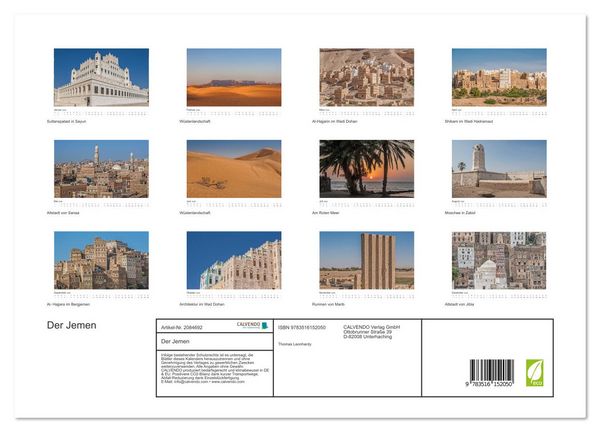 Produktbild: Der Jemen (Wandkalender 2026 DIN A3 quer), CALVENDO Monatskalender