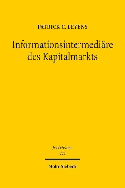 Produktbild: Informationsintermedi&auml;re des Kapitalmarkts