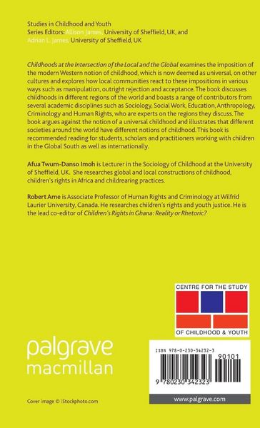 Produktbild: Childhoods at the Intersection of the Local and the Global