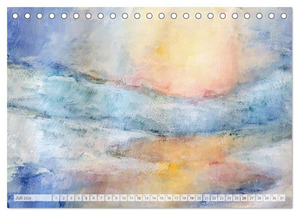 Produktbild: Winterzauberwelt - Gemalte Winterlandschaften (Tischkalender 2026 DIN A5 quer), CALVENDO Monatskalender