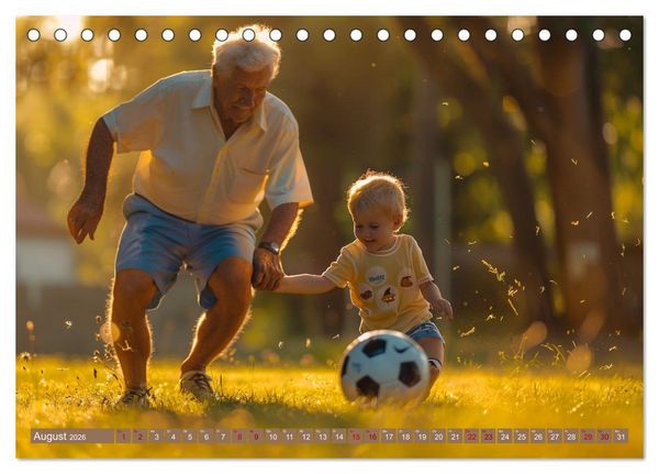 Produktbild: Fu&szlig;ball im Blut (Tischkalender 2026 DIN A5 quer), CALVENDO Monatskalender