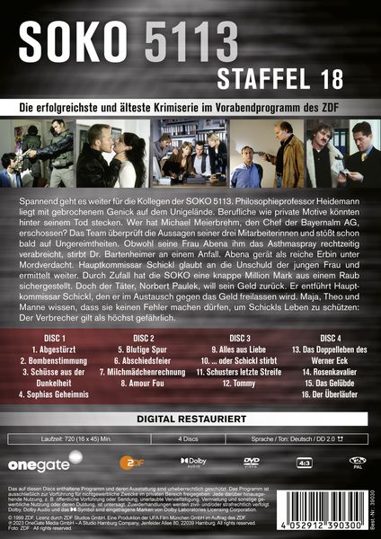 Produktbild: Soko 5113 - Staffel 18 [4 DVDs]