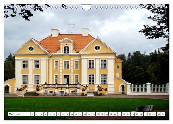 Produktbild: Perlen des Baltikums - Herrenh&auml;user in Estland und Lettland (Wandkalender 2026 DIN A4 quer), CALVENDO Monatskalender