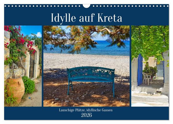 Produktbild: Idylle auf Kreta (Wandkalender 2026 DIN A3 quer), CALVENDO Monatskalender