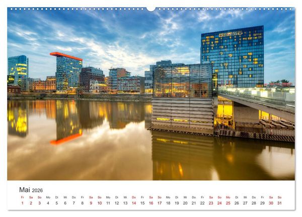 Produktbild: D&uuml;sseldorf - Tradition und Moderne am Rhein (hochwertiger Premium Wandkalender 2026 DIN A2 quer), Kunstdruck in Hochglanz