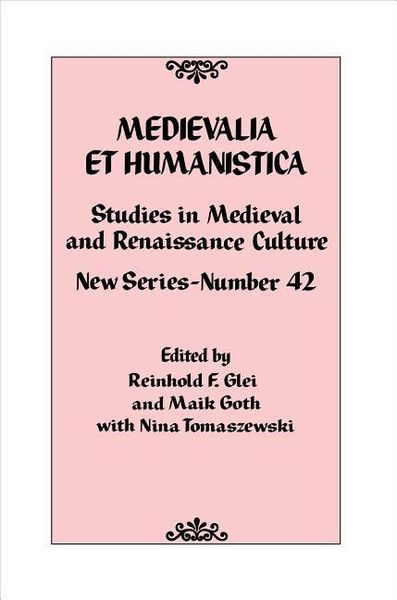 Produktbild: MEDIEVALIA ET HUMANISTICA NO 4