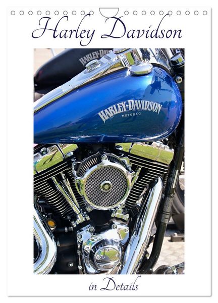 Harley Davidson in Details (Wall Calendar 2026 DIN A4 portrait), CALVENDO 12 Month Wall Calendar