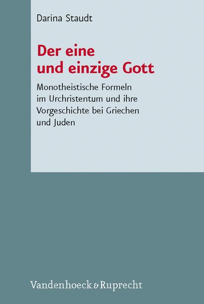 Produktbild: Der eine und einzige Gott
