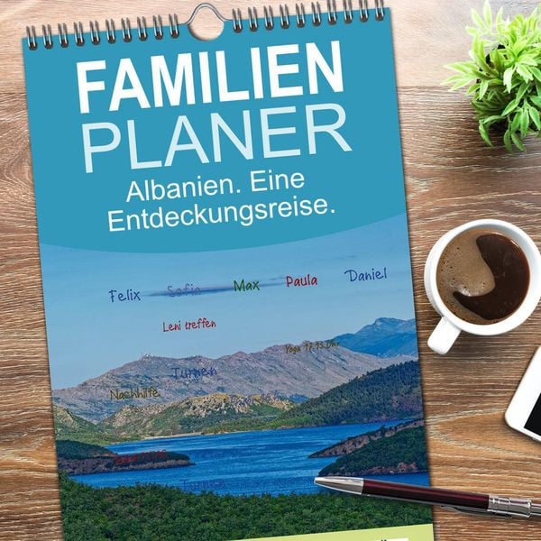 Produktbild: Familienplaner 2026 - Albanien. Eine Entdeckungsreise. mit 5 Spalten (Wandkalender, 21 x 45 cm) CALVENDO