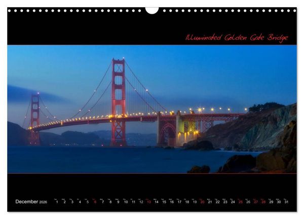 Produktbild: SAN FRANCISCO Panoramic Highlights (Wall Calendar 2026 DIN A3 landscape), CALVENDO 12 Month Wall Calendar