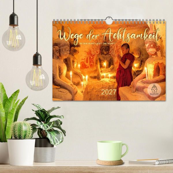 Produktbild: Wege der Achtsamkeit - In der Ruhe liegt die Kraft (Wandkalender 2027 DIN A4 quer), CALVENDO Monatskalender