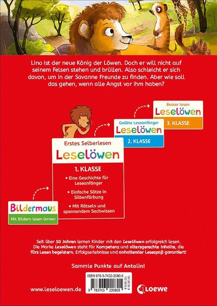 Produktbild: Lesel&ouml;wen 1. Klasse - Ein L&ouml;we findet Freunde