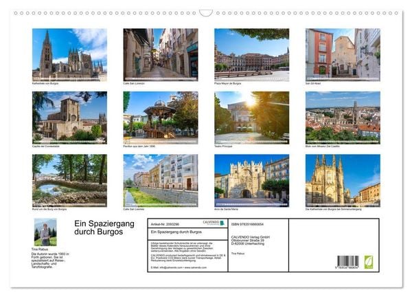 Produktbild: Ein Spaziergang durch Burgos (Wandkalender 2026 DIN A2 quer), CALVENDO Monatskalender