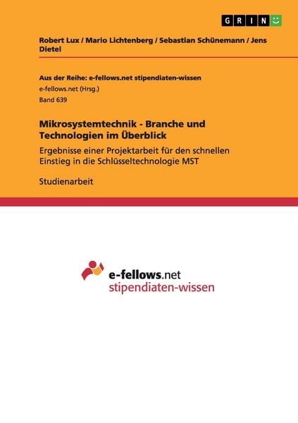 Produktbild: Mikrosystemtechnik - Branche und Technologien im &Uuml;berblick