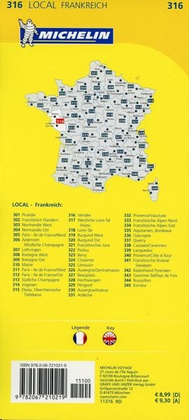 Produktbild: Michelin Localkarte Vendee