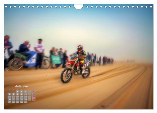 Produktbild: W&uuml;stenrallye Dakar Motorrad (Wandkalender 2026 DIN A4 quer), CALVENDO Monatskalender
