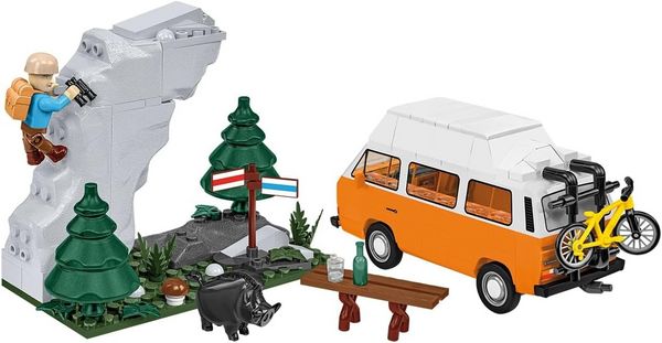 Produktbild: COBI 24638 - VW Volkswagen T3 Camper Van, Bausatz 1:35, 232 Klemmbausteine