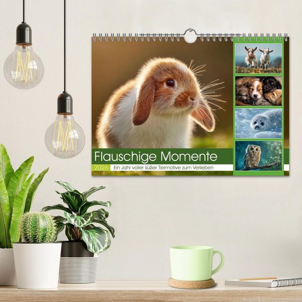 Produktbild: Flauschige Momente (Wandkalender 2026 DIN A4 quer), CALVENDO Monatskalender
