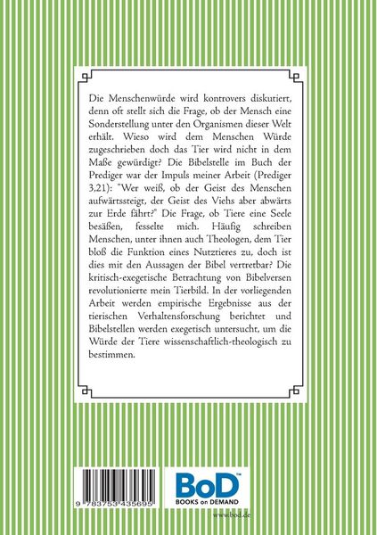Produktbild: Wie bestimmt sich die W&uuml;rde der Tiere?