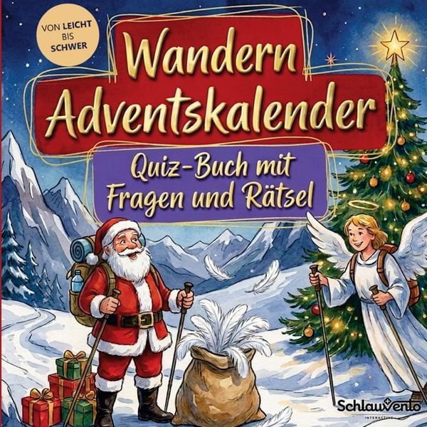 Schlauvento Wandern-Adventskalender: Quiz-Buch mit Fragen und Rätsel 2026
