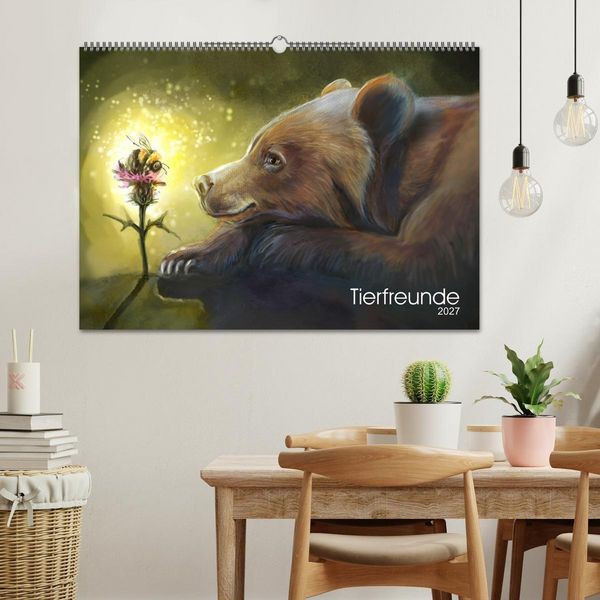 Produktbild: Tierfreunde (Wandkalender 2027 DIN A2 quer), CALVENDO Monatskalender