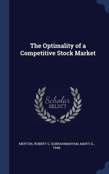 Produktbild: The Optimality of a Competitive Stock Market