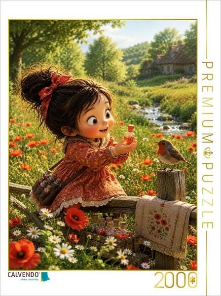 CALVENDO Puzzle Mohnfeuer | 2000 Teile Lege-Größe 90x67cm Foto-Puzzle für glückliche Stunden