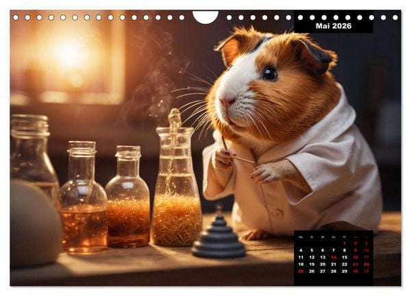Produktbild: Meerschweinchen mal anders! (Wandkalender 2026 DIN A4 quer), CALVENDO Monatskalender