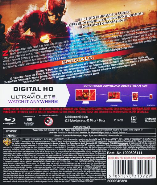 The Flash - Die komplette 3. Staffel  [4 BRs]