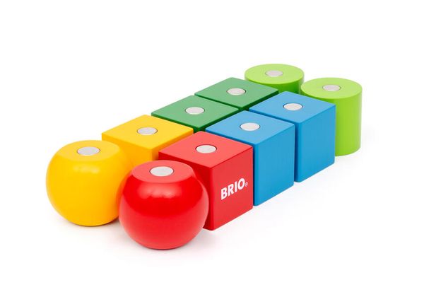 Produktbild: BRIO - Bunte magnetische Bausteine
