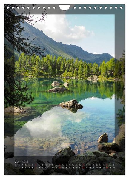 Produktbild: Bergwelten Wandkalender (Wandkalender 2026 DIN A4 hoch), CALVENDO Monatskalender