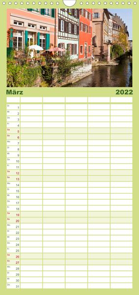 Produktbild: Familienplaner E L S A S S Impressionen (Wandkalender 2022 , 21 cm x 45 cm, hoch)