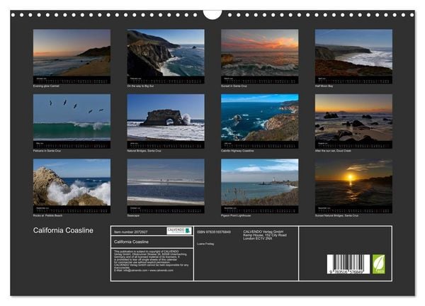 Produktbild: California Coasline (Wall Calendar 2026 DIN A3 landscape), CALVENDO 12 Month Wall Calendar