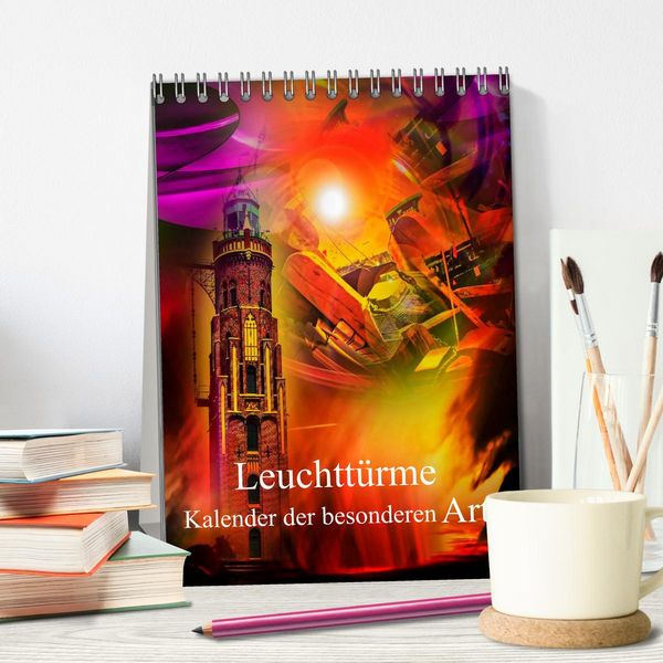 Produktbild: Leuchtt&uuml;rme Kalender der besonderen Art (Tischkalender 2026 DIN A5 hoch), CALVENDO Monatskalender