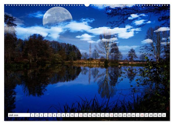 Produktbild: Tr&auml;ume im Mondlicht (hochwertiger Premium Wandkalender 2026 DIN A2 quer), Kunstdruck in Hochglanz