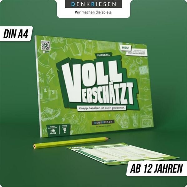 Produktbild: DENRKIESEN - VOLL VERSCH&Auml;TZT Fussball Edition - "Knapp daneben ist auch gewonnen."