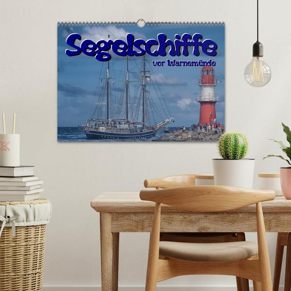 Produktbild: Segelschiffe vor Warnem&uuml;nde (Wandkalender 2026 DIN A3 quer), CALVENDO Monatskalender