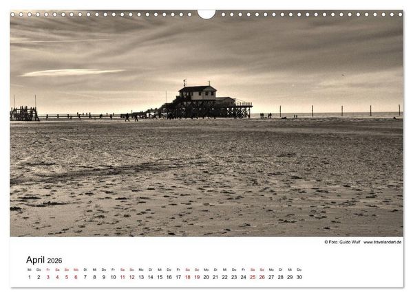 Produktbild: Sankt Peter-Ording. Ein Traum an der Nordsee (Wandkalender 2026 DIN A3 quer), CALVENDO Monatskalender
