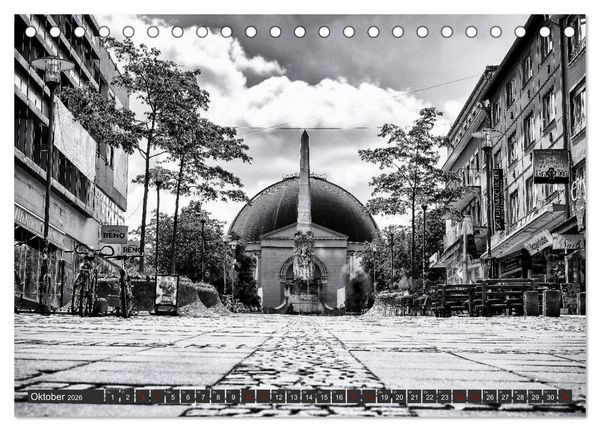 Produktbild: Ein Blick auf Darmstadt (Tischkalender 2026 DIN A5 quer), CALVENDO Monatskalender