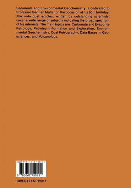 Produktbild: Sediments and Environmental Geochemistry
