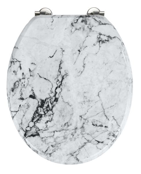 Produktbild: WC-Sitz Mod. Onyx, aus MDF in edler Marmor-Optik