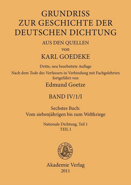 Produktbild: Sechstes Buch: Vom siebenj&auml;hrigen bis zum Weltkriege