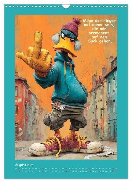 Produktbild: Quack Attacke. Enten au&szlig;er Kontrolle (Wandkalender 2026 DIN A3 hoch), CALVENDO Monatskalender