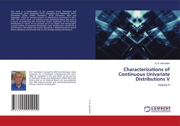Produktbild: Characterizations of Continuous Univariate Distributions V