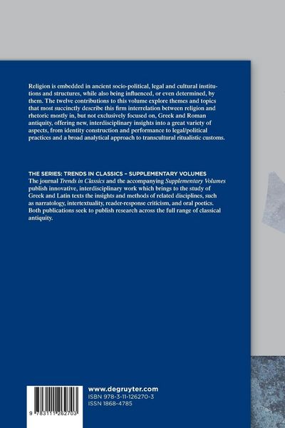 Produktbild: Rhetoric and Religion in Ancient Greece and Rome