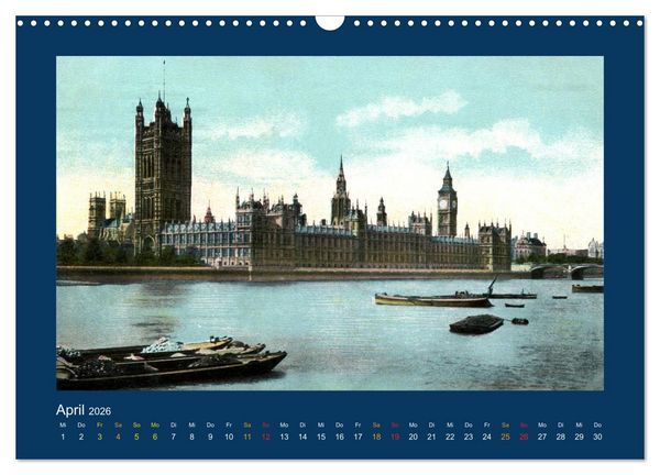 Produktbild: Historisches London von 1888 bis 1918 (Wandkalender 2026 DIN A3 quer), CALVENDO Monatskalender